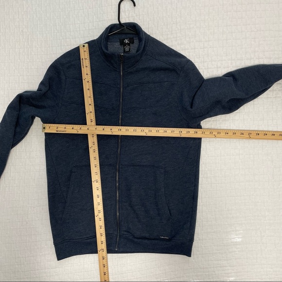 Calvin Klein Men’s Long Sleeve Full Zip Sweatshirt Medium New Without Tags - Picture 3 of 7